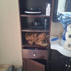Elegant Brown Storage Cabinet